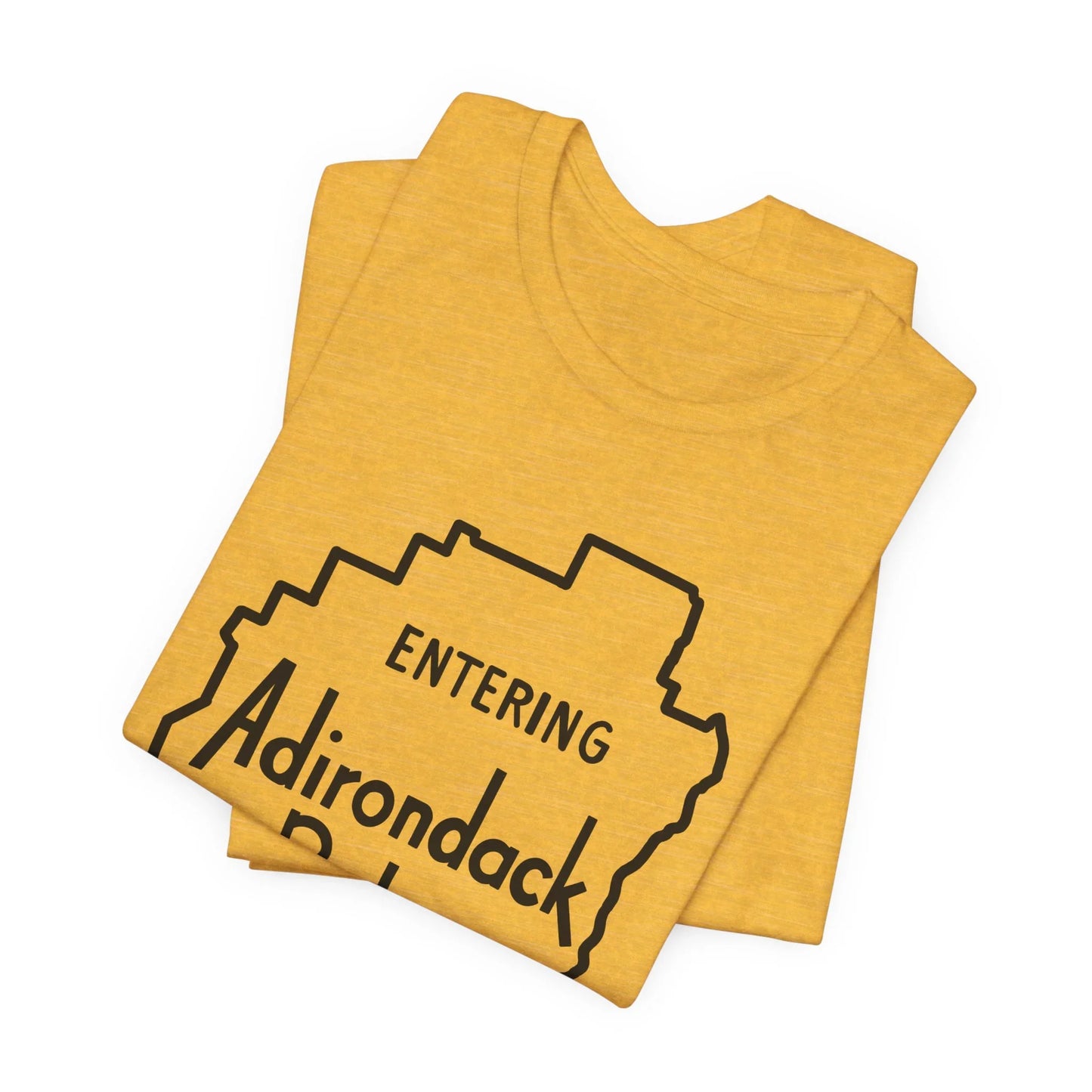 Entering Adirondack Park T-Shirt – Iconic Park Sign Design | Bella+Canvas Tee