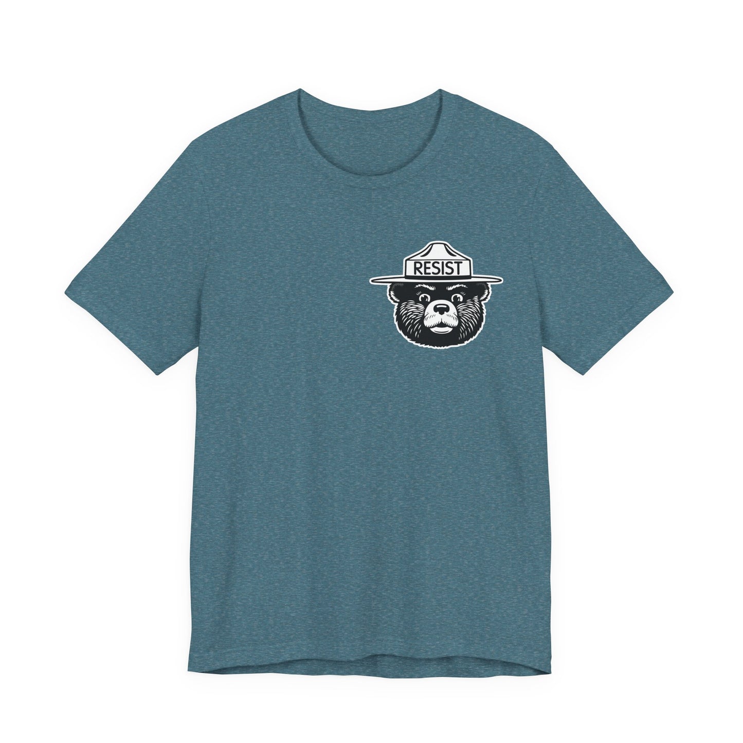 RESIST T-Shirt – Smokey Bear–Inspired Political Statement Tee | Bella+Canvas Tee