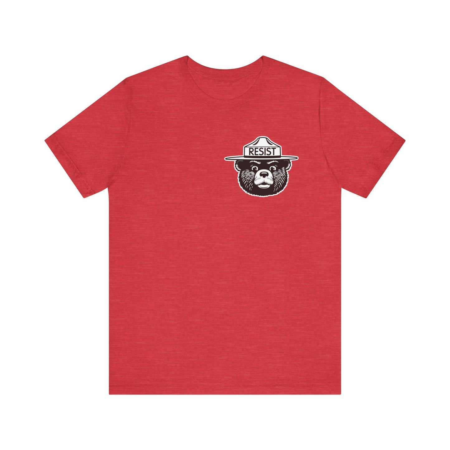 RESIST T-Shirt – Smokey Bear–Inspired Political Statement Tee | Bella+Canvas Tee