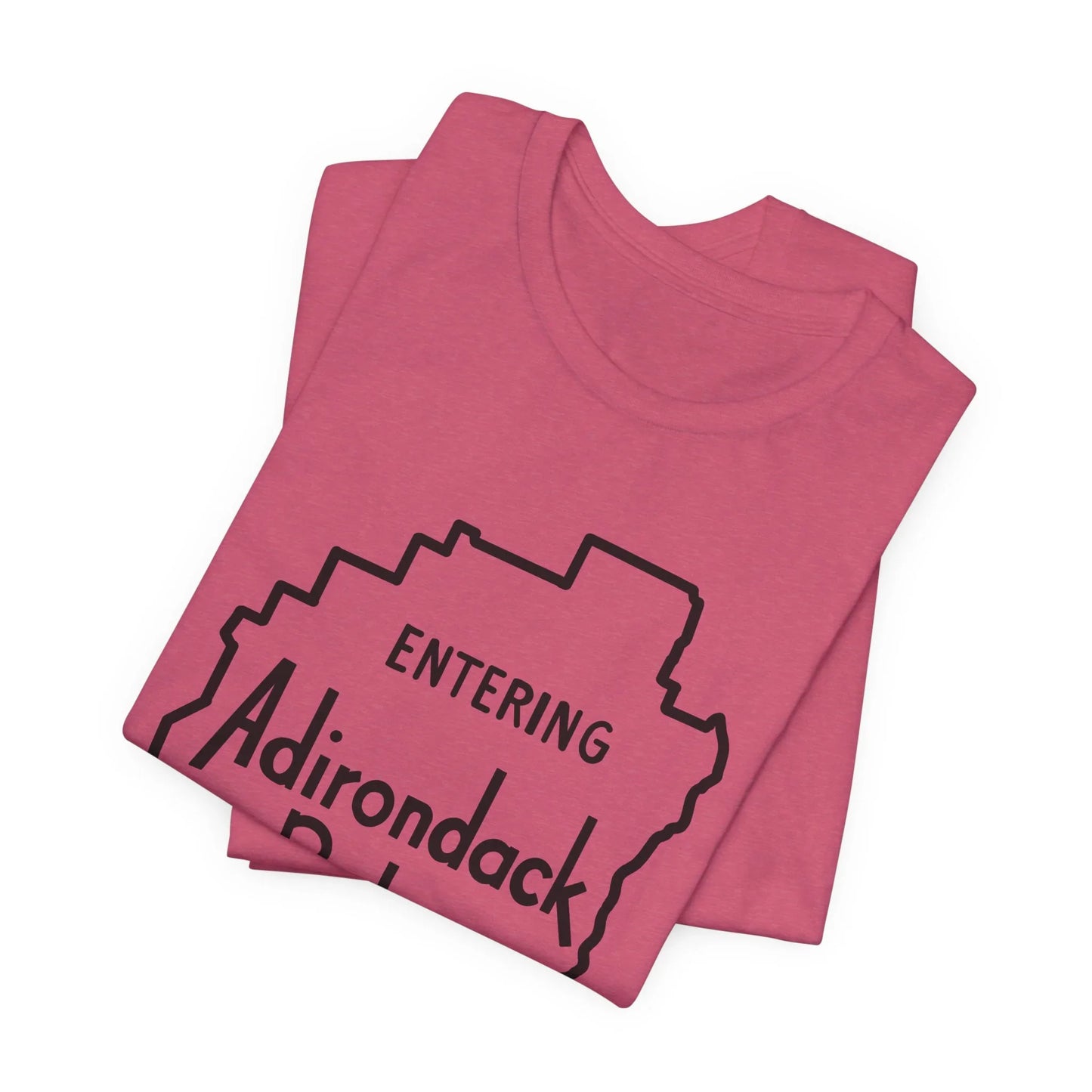 Entering Adirondack Park T-Shirt – Iconic Park Sign Design | Bella+Canvas Tee