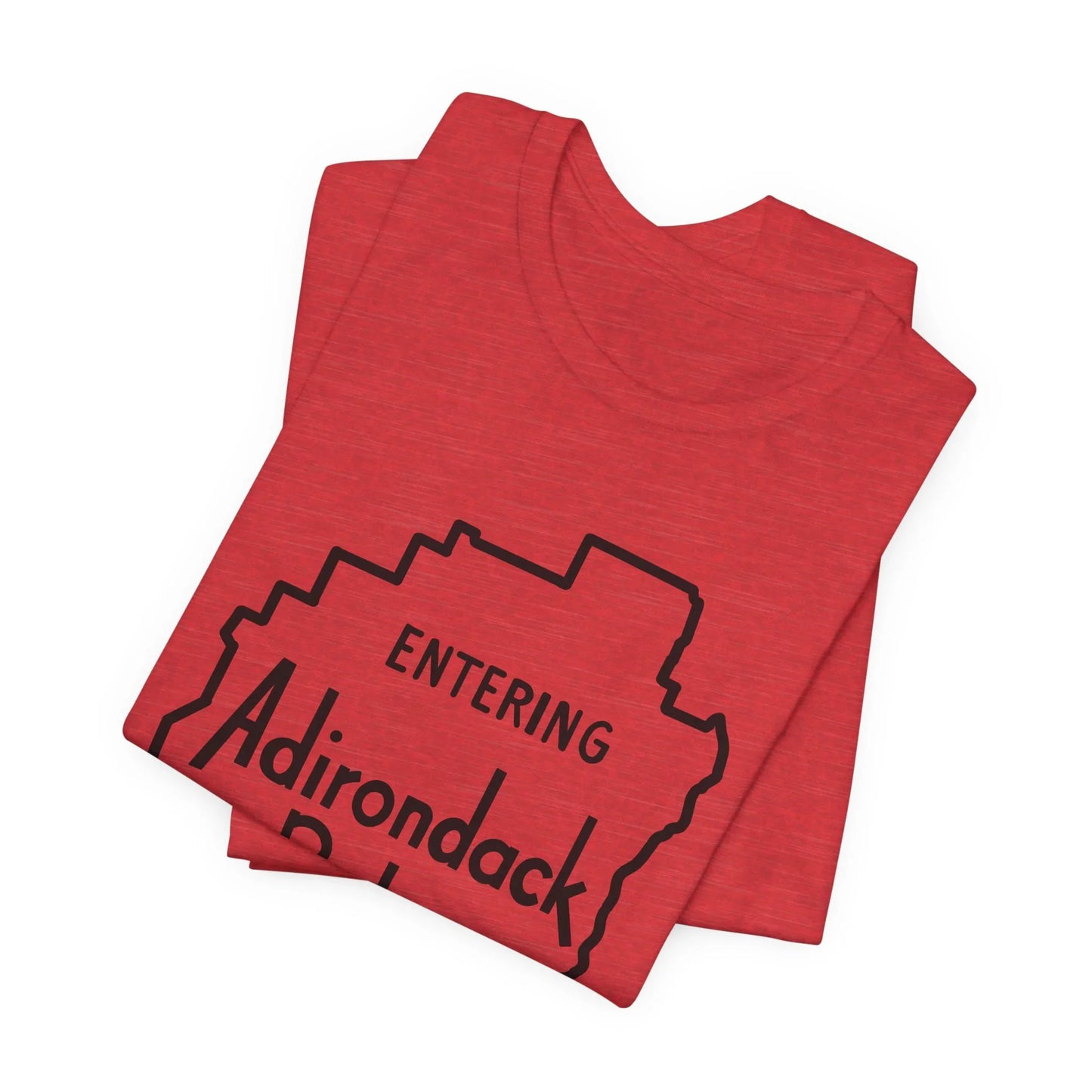 Entering Adirondack Park T-Shirt – Iconic Park Sign Design | Bella+Canvas Tee
