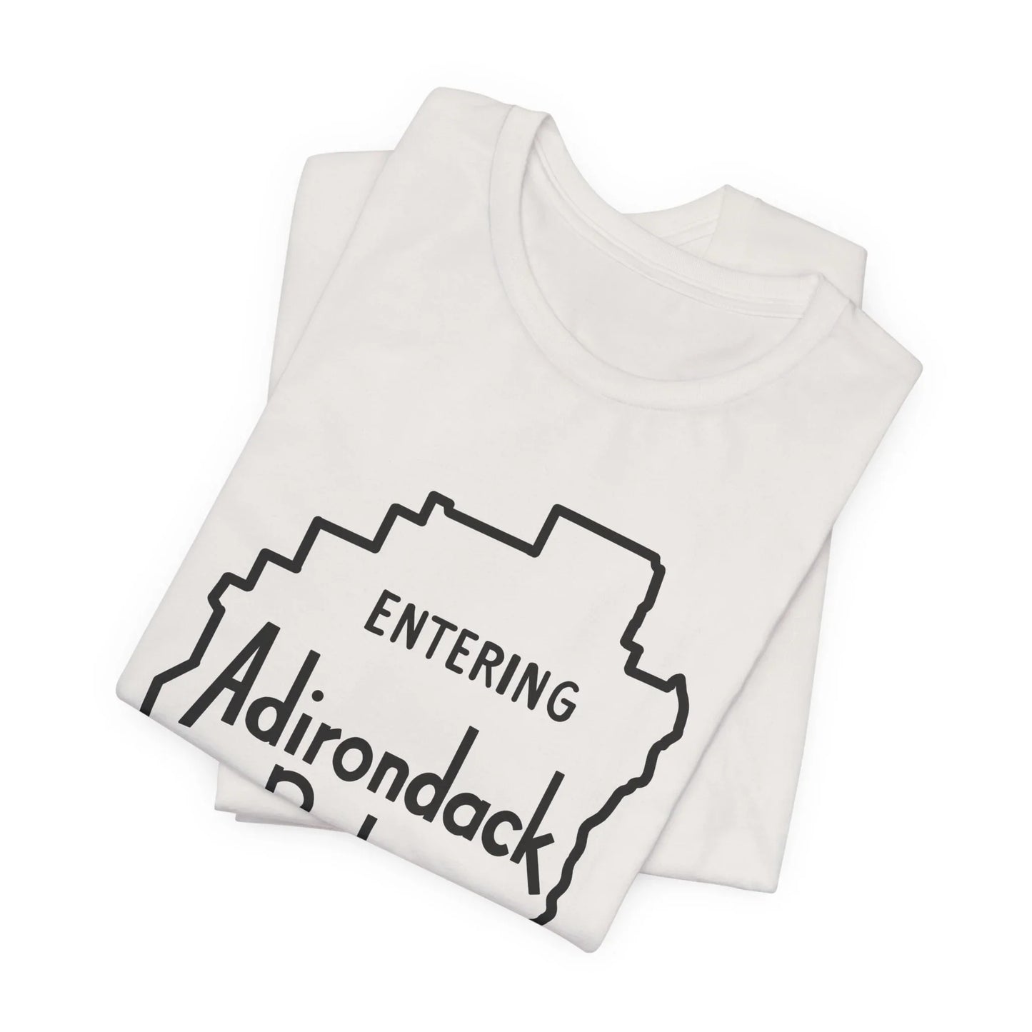Entering Adirondack Park T-Shirt – Iconic Park Sign Design | Bella+Canvas Tee