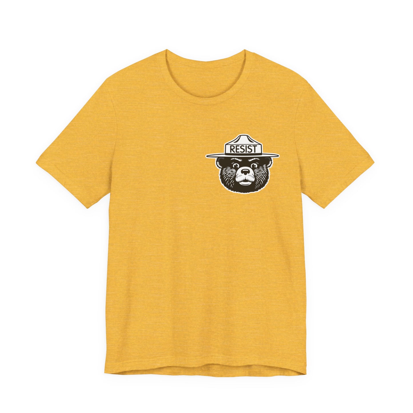 RESIST T-Shirt – Smokey Bear–Inspired Political Statement Tee | Bella+Canvas Tee