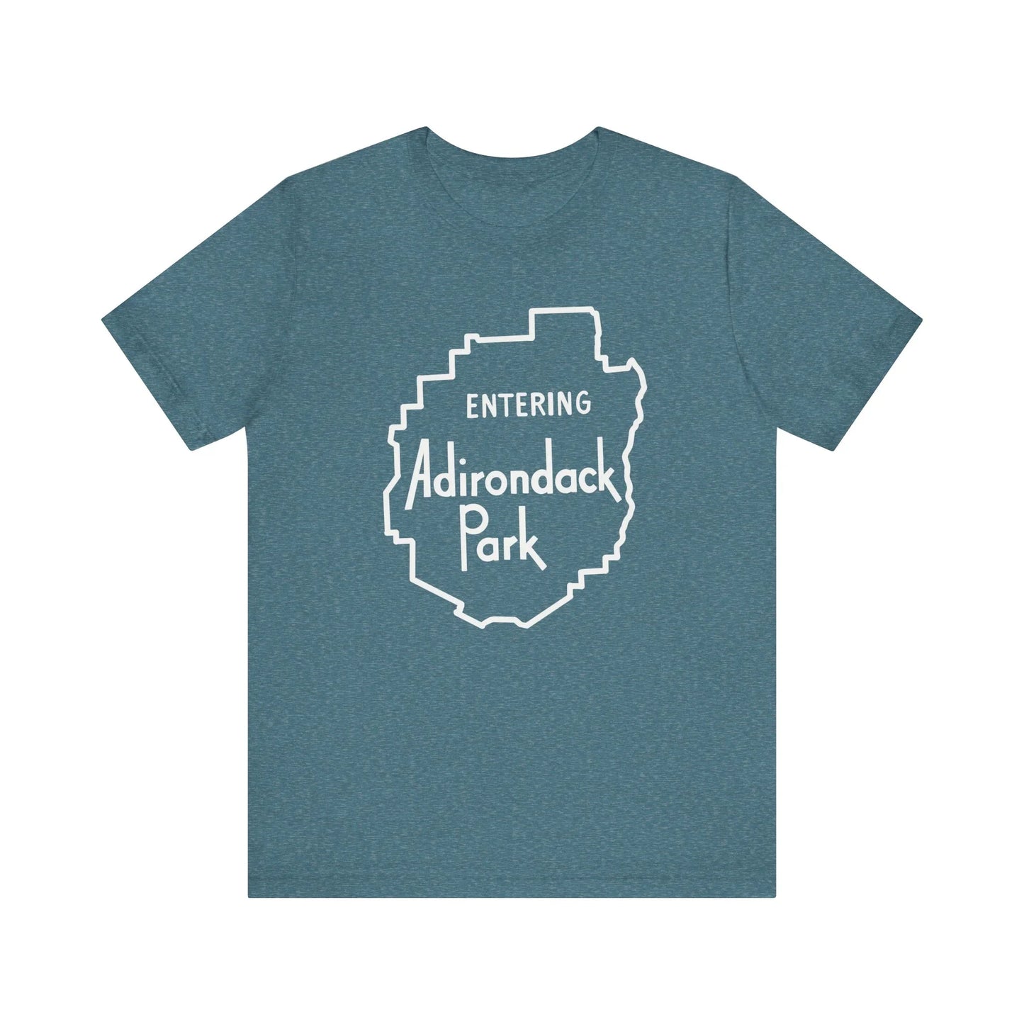 Entering Adirondack Park T-Shirt – Iconic Park Sign Design | Bella+Canvas Tee