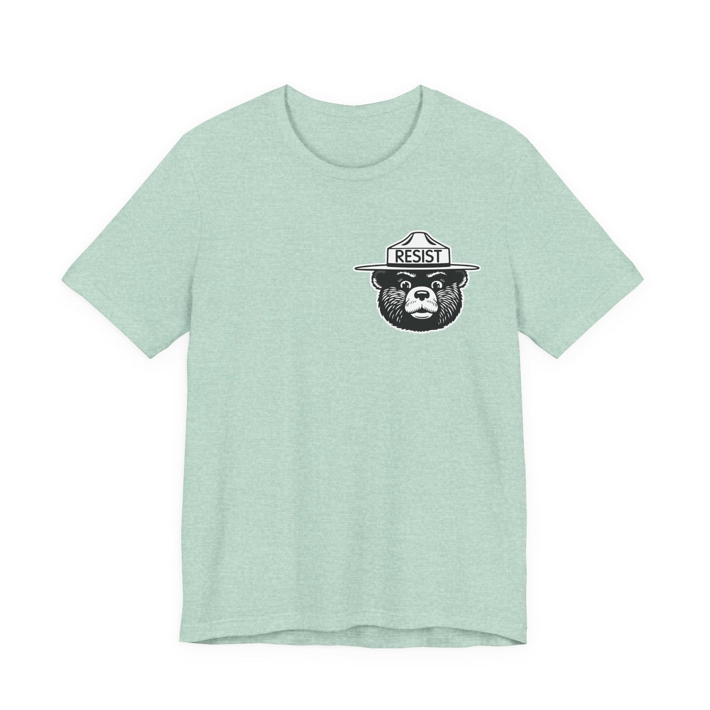RESIST T-Shirt – Smokey Bear–Inspired Political Statement Tee | Bella+Canvas Tee
