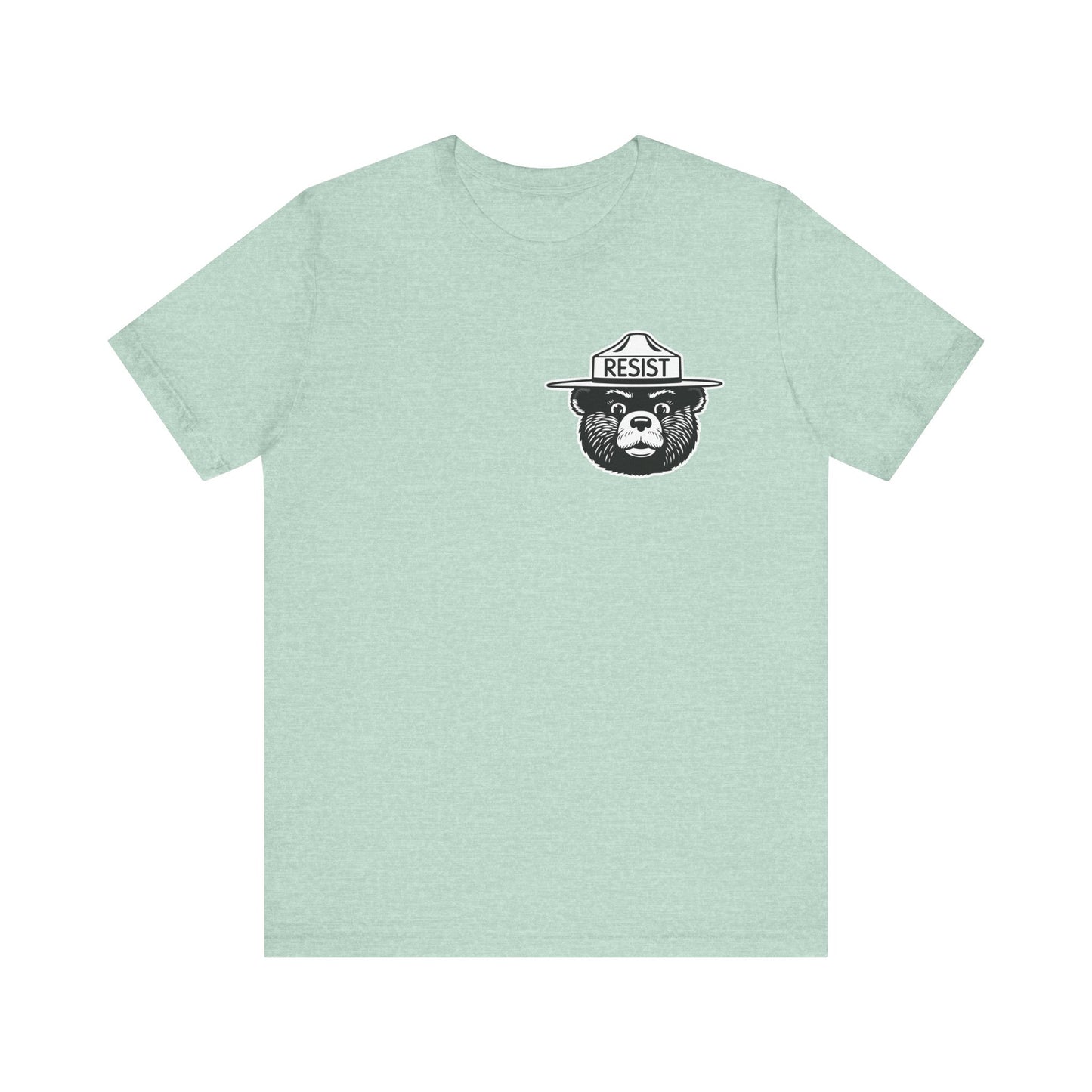 RESIST T-Shirt – Smokey Bear–Inspired Political Statement Tee | Bella+Canvas Tee