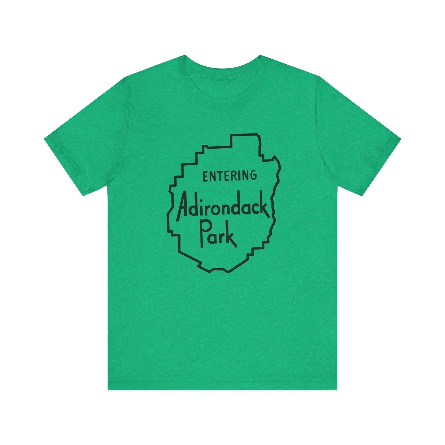 Entering Adirondack Park T-Shirt – Iconic Park Sign Design | Bella+Canvas Tee