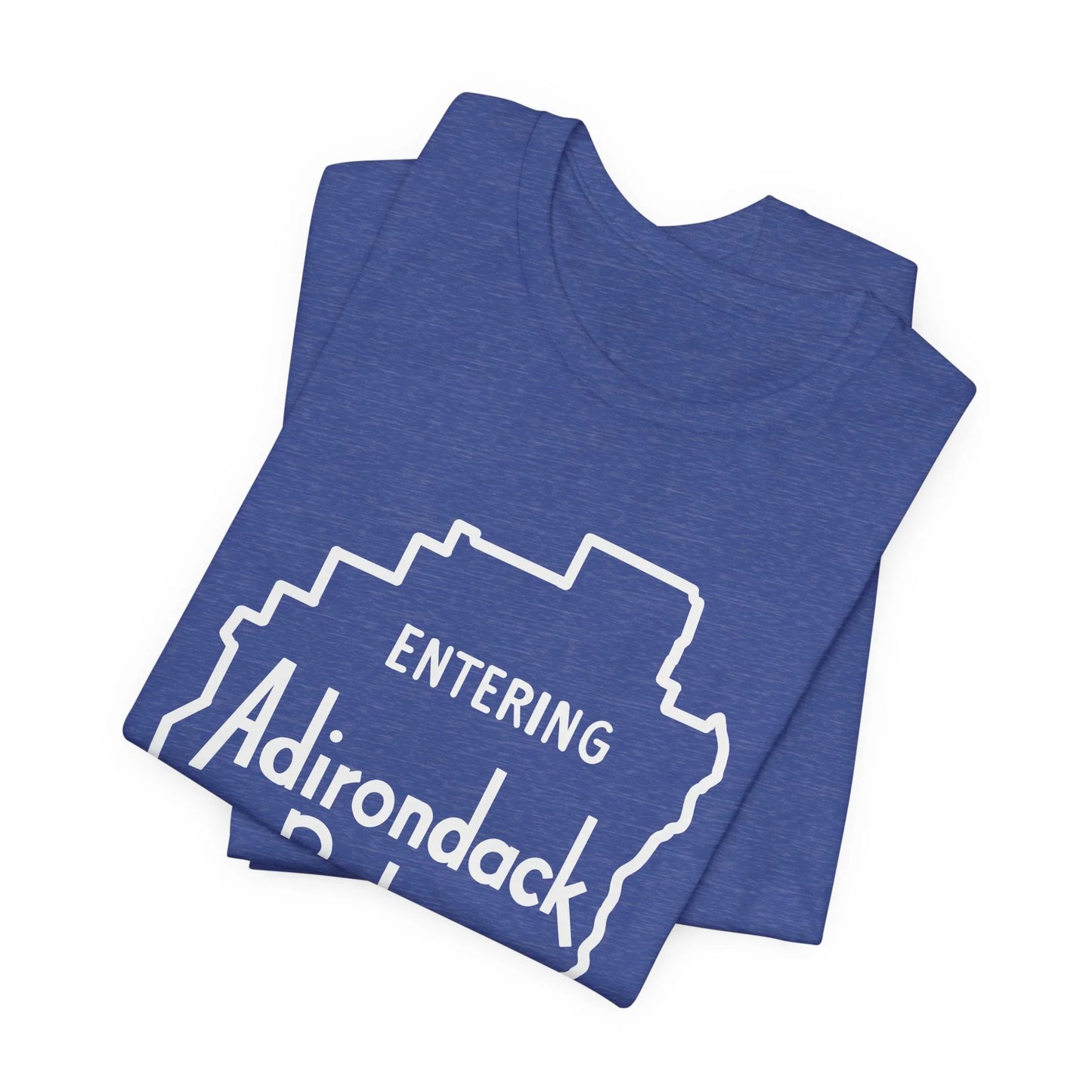 Entering Adirondack Park T-Shirt – Iconic Park Sign Design | Bella+Canvas Tee