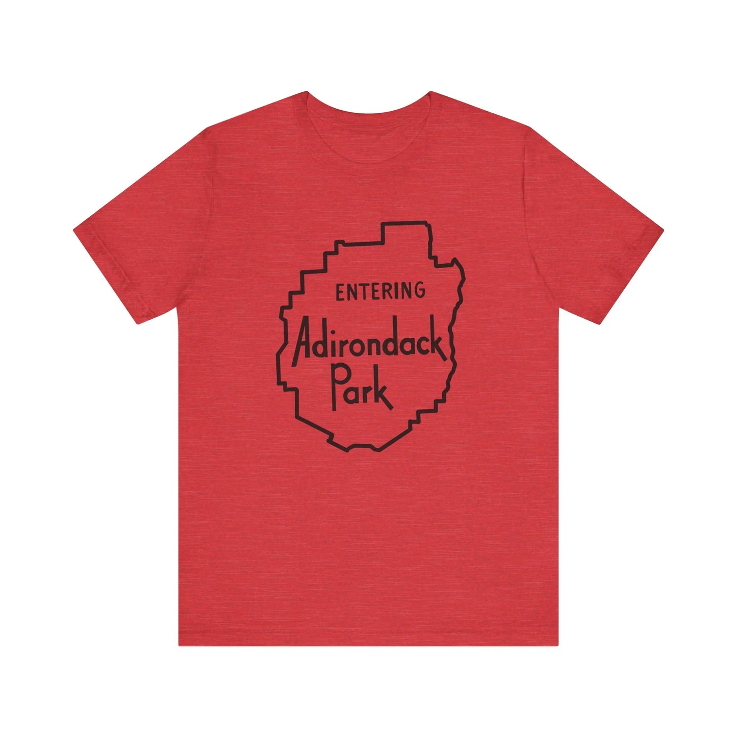 Entering Adirondack Park T-Shirt – Iconic Park Sign Design | Bella+Canvas Tee