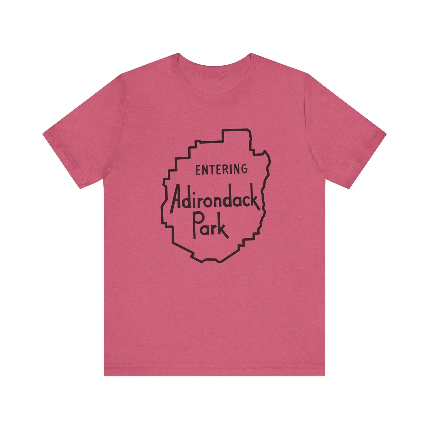 Entering Adirondack Park T-Shirt – Iconic Park Sign Design | Bella+Canvas Tee