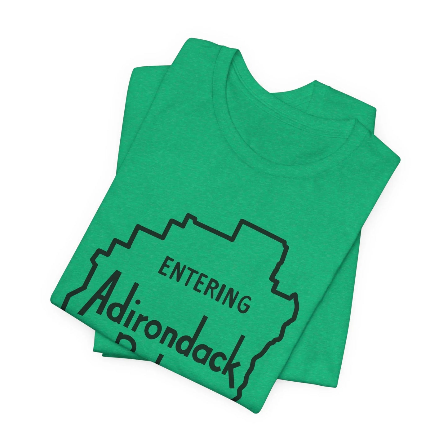 Entering Adirondack Park T-Shirt – Iconic Park Sign Design | Bella+Canvas Tee
