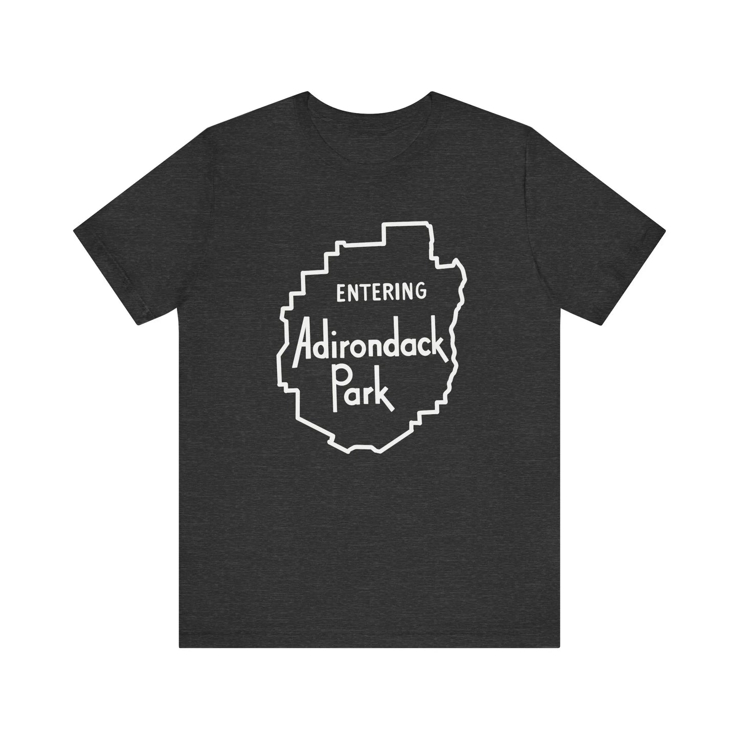 Entering Adirondack Park T-Shirt – Iconic Park Sign Design | Bella+Canvas Tee