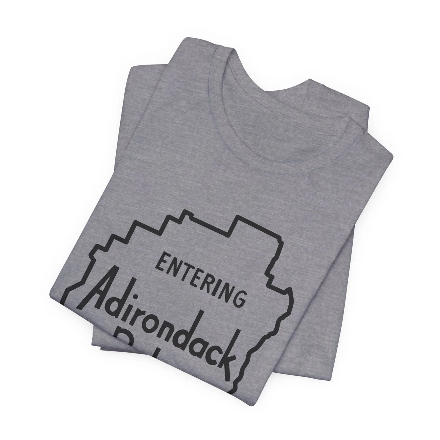 Entering Adirondack Park T-Shirt – Iconic Park Sign Design | Bella+Canvas Tee