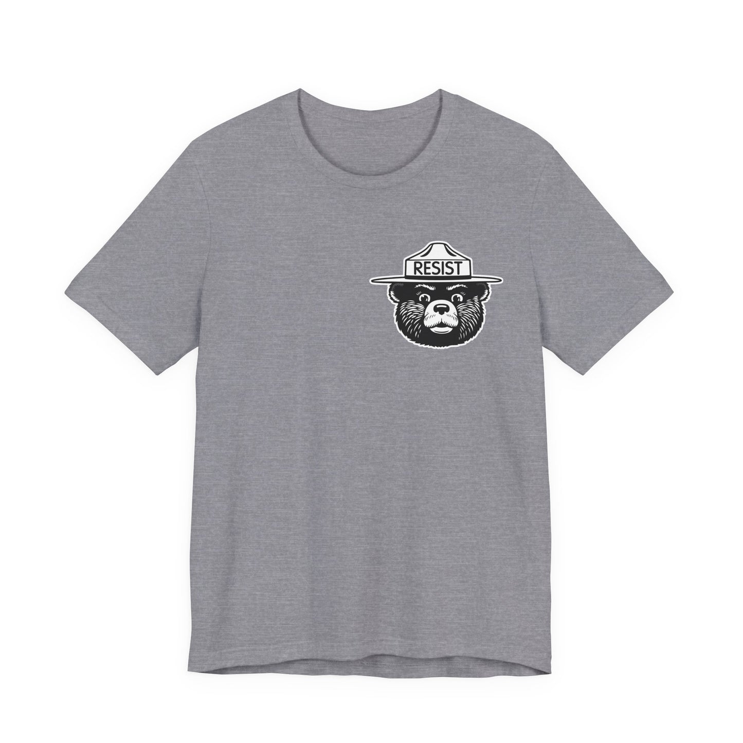 RESIST T-Shirt – Smokey Bear–Inspired Political Statement Tee | Bella+Canvas Tee