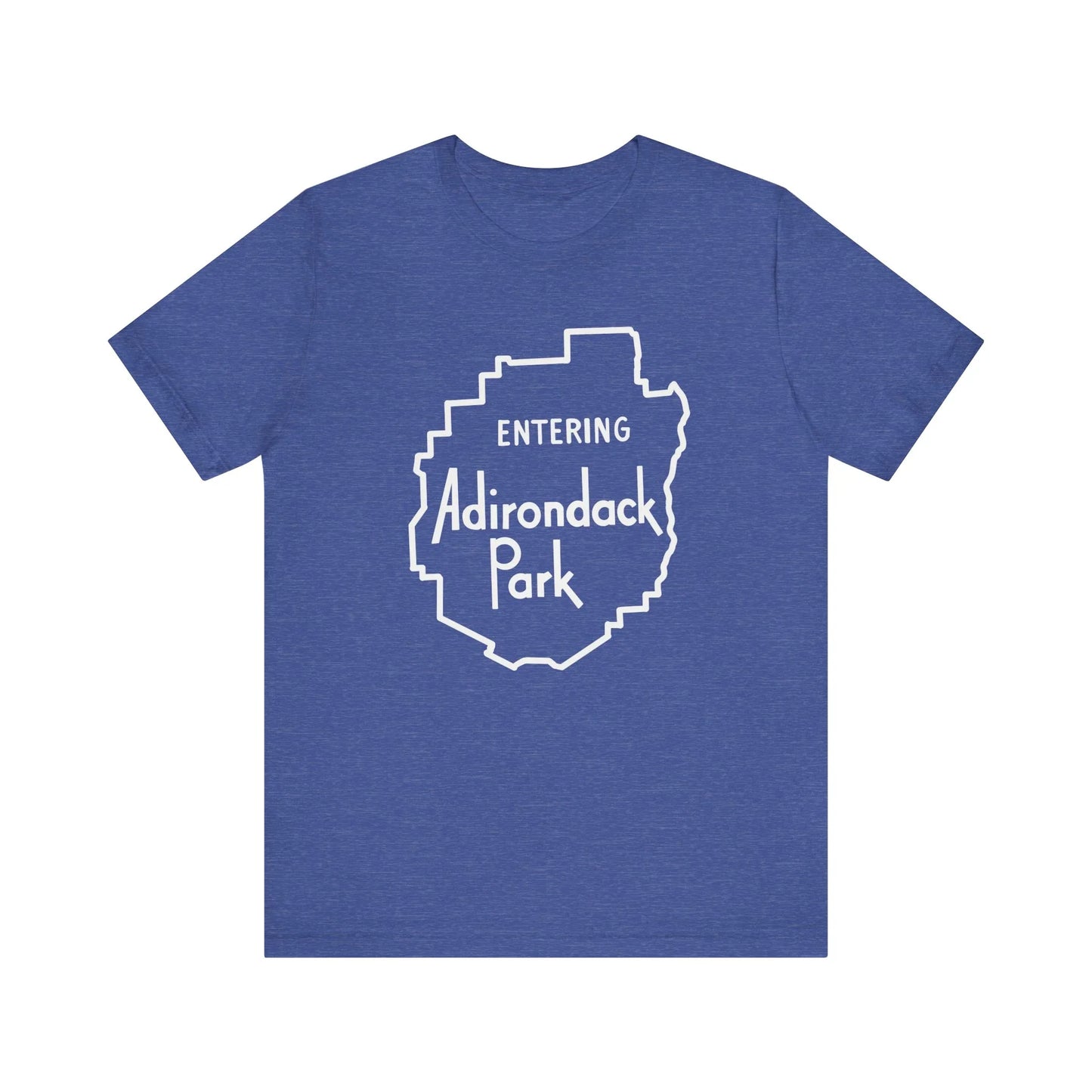 Entering Adirondack Park T-Shirt – Iconic Park Sign Design | Bella+Canvas Tee