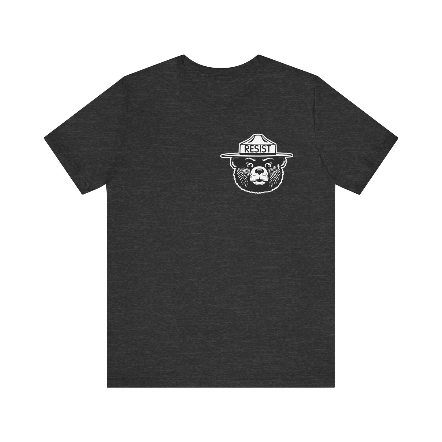 RESIST T-Shirt – Smokey Bear–Inspired Political Statement Tee | Bella+Canvas Tee