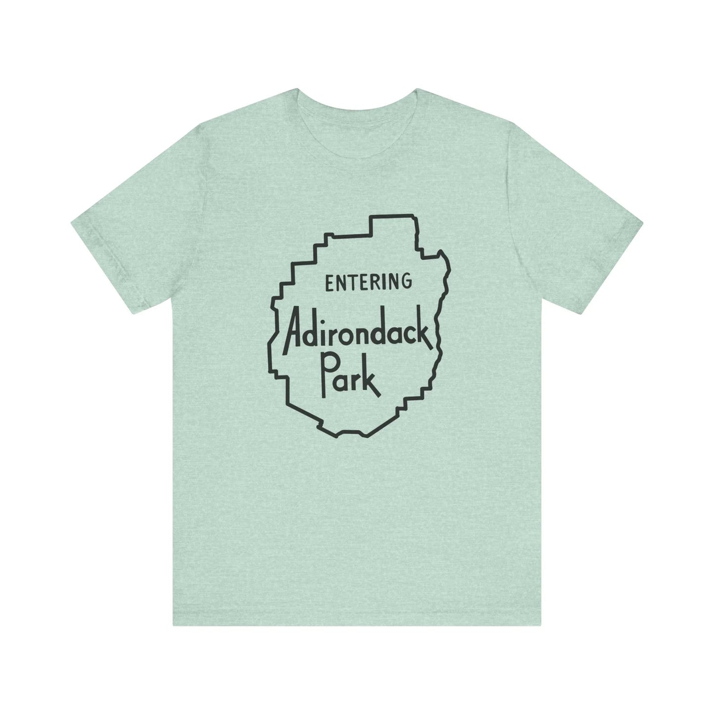 Entering Adirondack Park T-Shirt – Iconic Park Sign Design | Bella+Canvas Tee