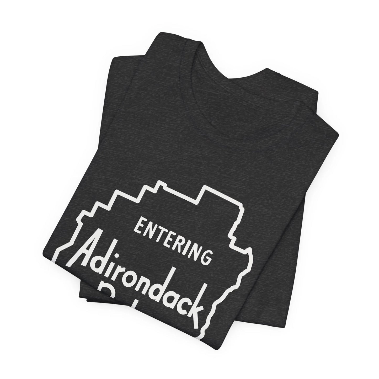 Entering Adirondack Park T-Shirt – Iconic Park Sign Design | Bella+Canvas Tee