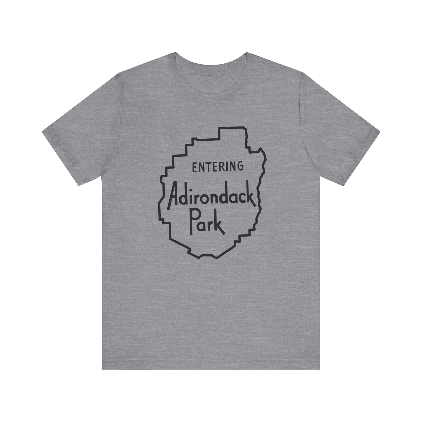 Entering Adirondack Park T-Shirt – Iconic Park Sign Design | Bella+Canvas Tee