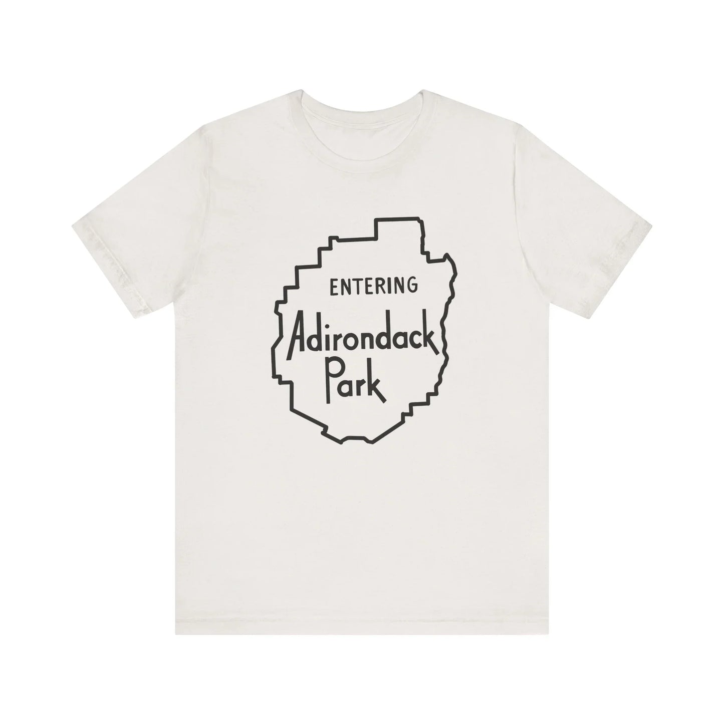 Entering Adirondack Park T-Shirt – Iconic Park Sign Design | Bella+Canvas Tee