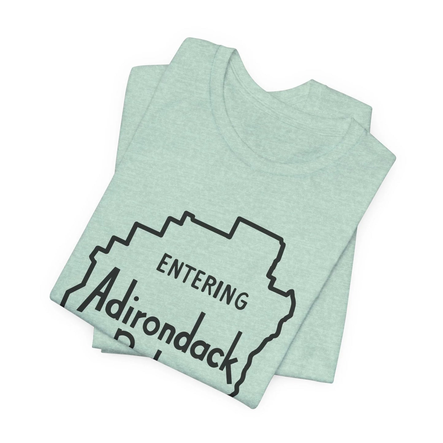 Entering Adirondack Park T-Shirt – Iconic Park Sign Design | Bella+Canvas Tee