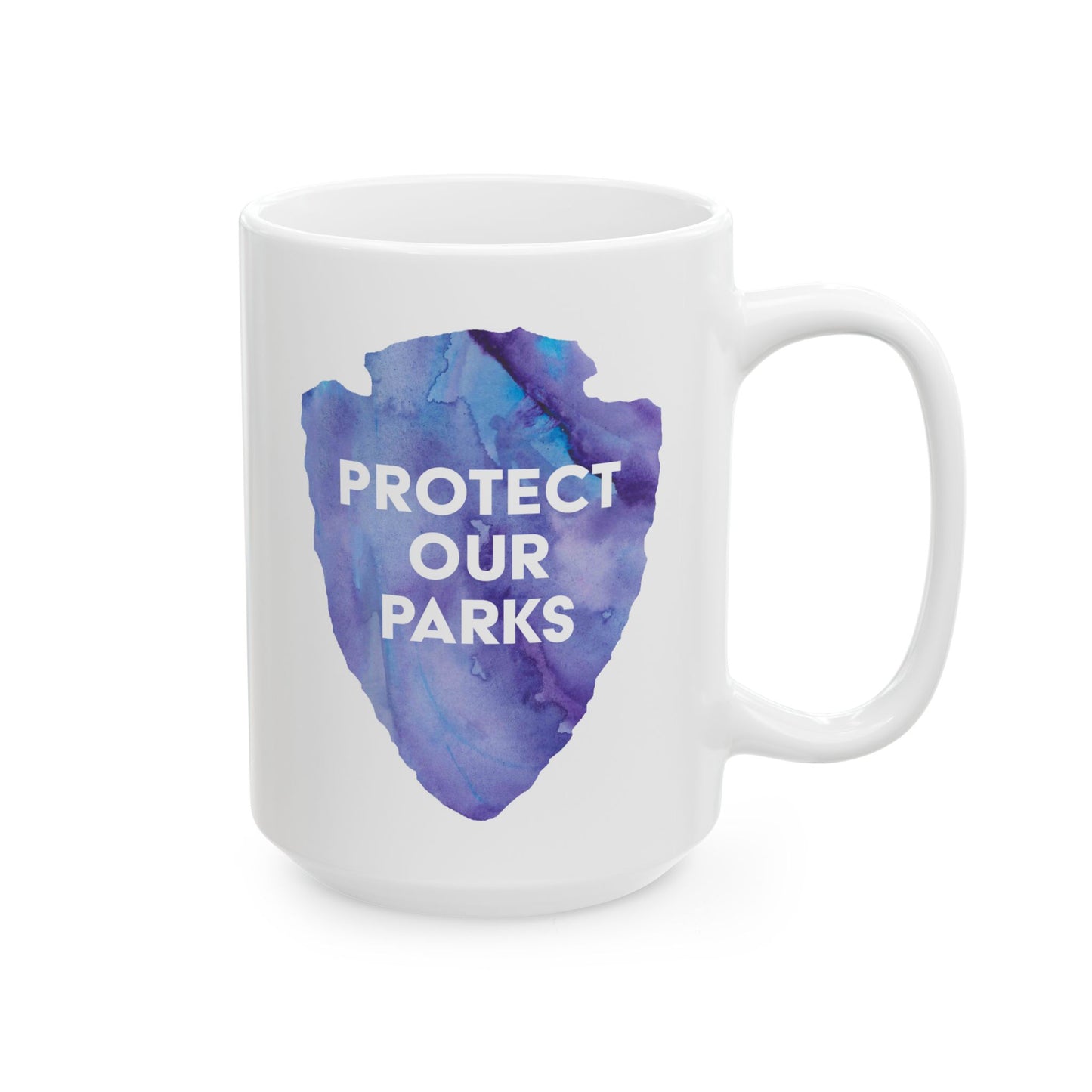 Protect Our Parks Mug – National Parks-Inspired Watercolor Design (11 oz or 15 oz) - Purple Watercolor