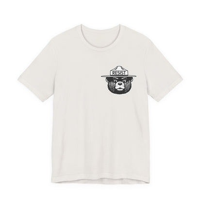 RESIST T-Shirt – Smokey Bear–Inspired Political Statement Tee | Bella+Canvas Tee