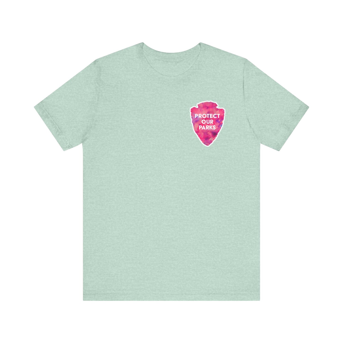 Protect Our Parks T-Shirt – National Parks-Inspired Watercolor Tee - Pink Watercolor| Bella+Canvas