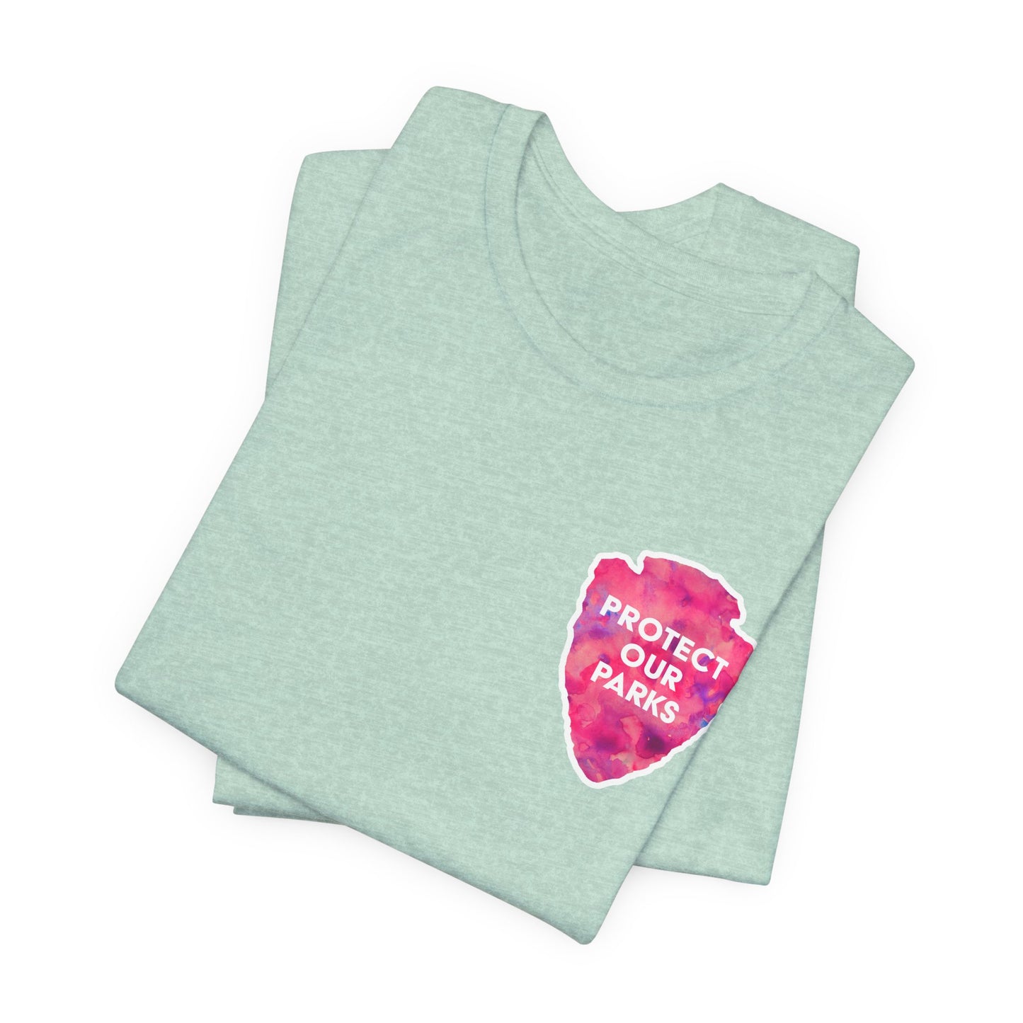 Protect Our Parks T-Shirt – National Parks-Inspired Watercolor Tee - Pink Watercolor| Bella+Canvas