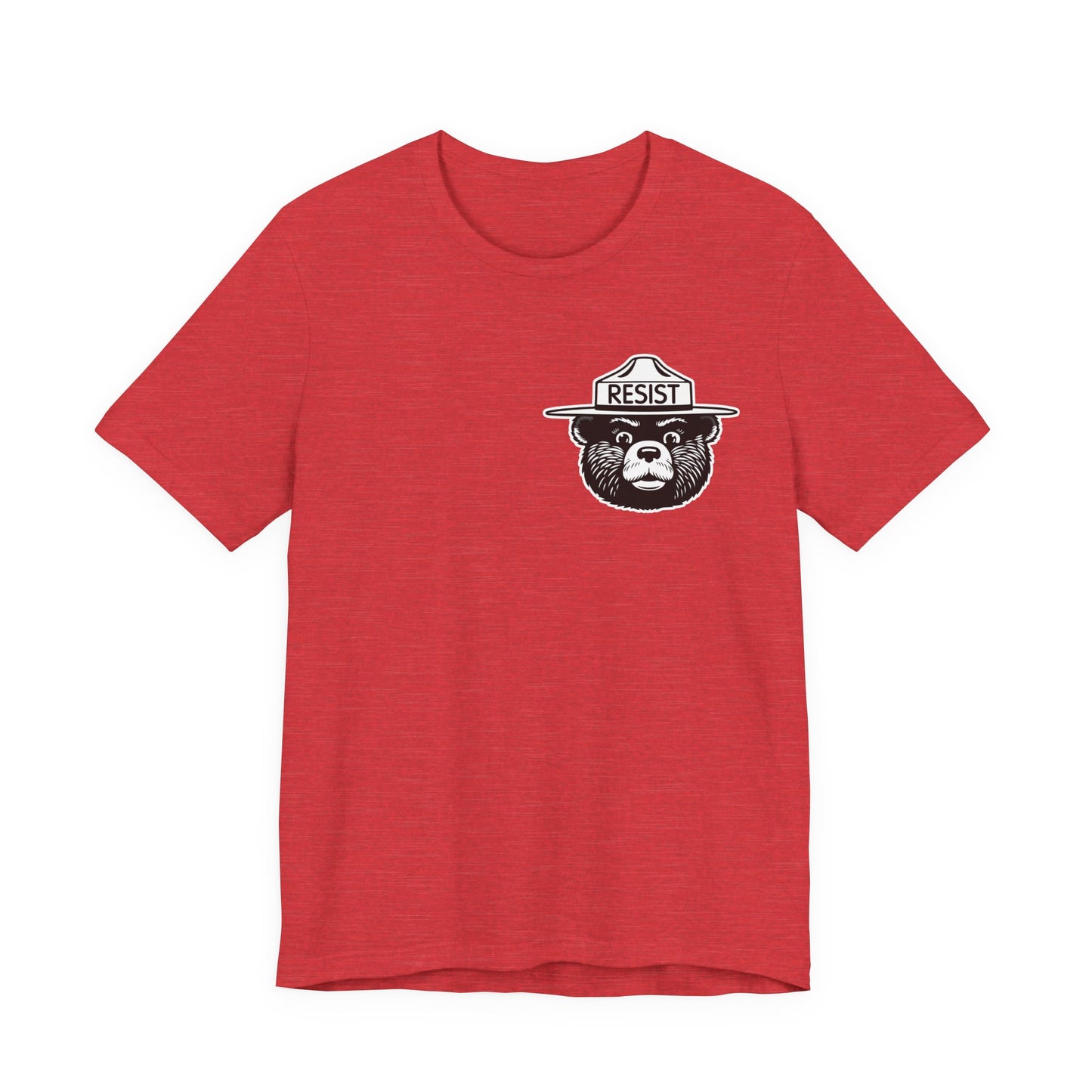 RESIST T-Shirt – Smokey Bear–Inspired Political Statement Tee | Bella+Canvas Tee
