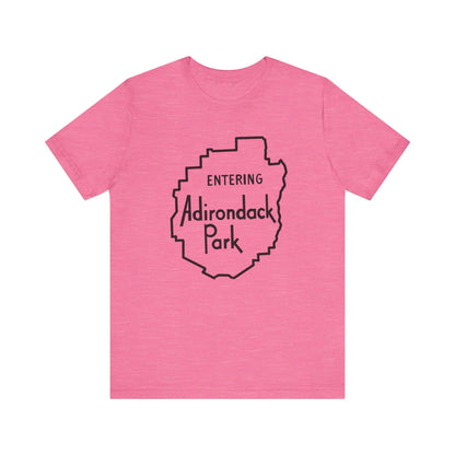 Entering Adirondack Park T-Shirt – Iconic Park Sign Design | Bella+Canvas Tee