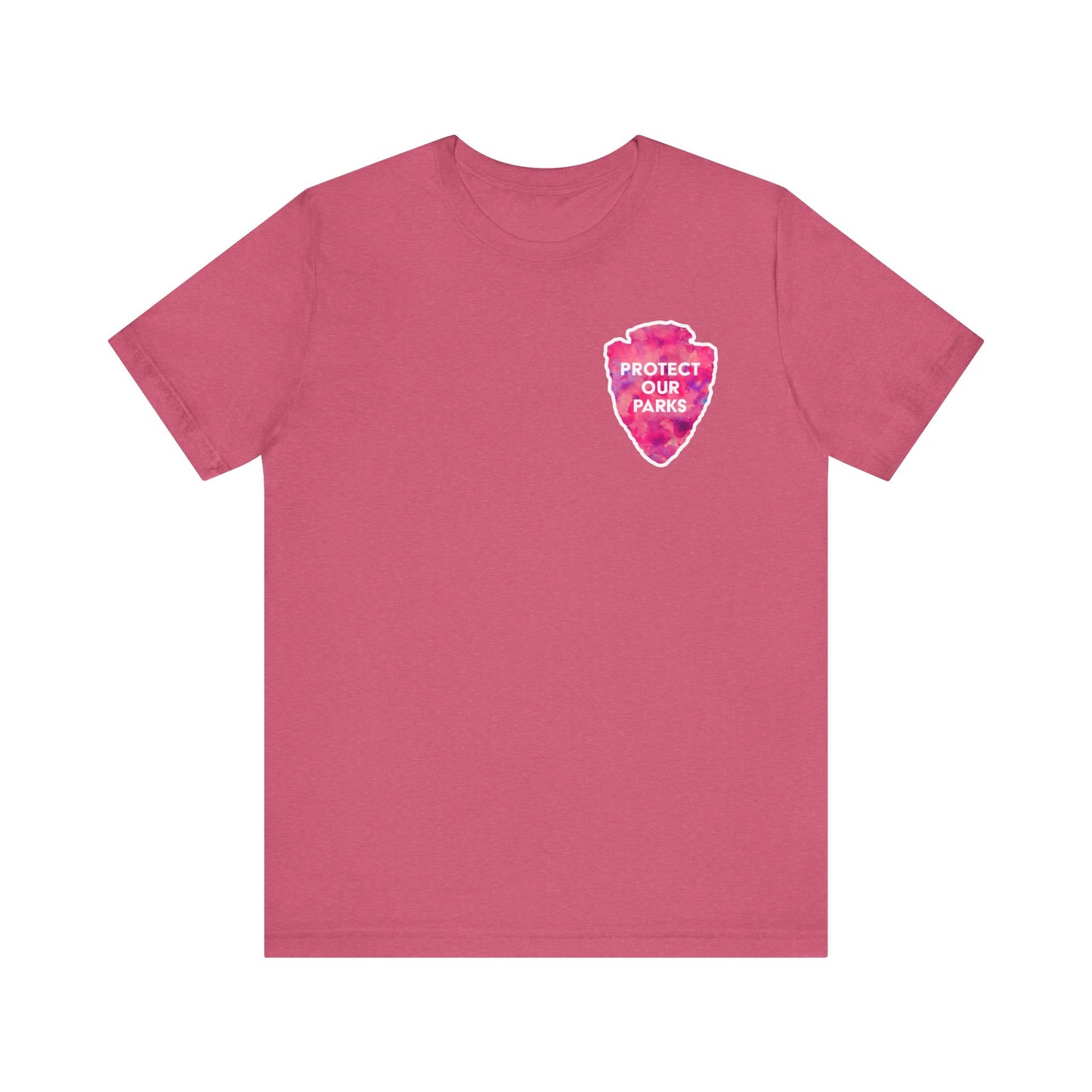 Protect Our Parks T-Shirt – National Parks-Inspired Watercolor Tee - Pink Watercolor| Bella+Canvas