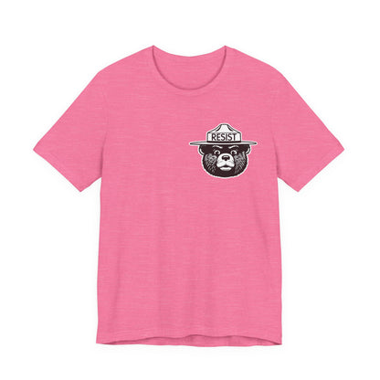 RESIST T-Shirt – Smokey Bear–Inspired Political Statement Tee | Bella+Canvas Tee