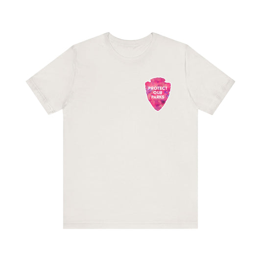Protect Our Parks T-Shirt – National Parks-Inspired Watercolor Tee - Pink Watercolor| Bella+Canvas
