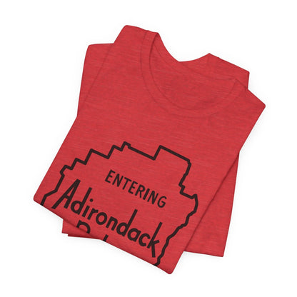 Entering Adirondack Park T-Shirt – Iconic Park Sign Design | Bella+Canvas Tee