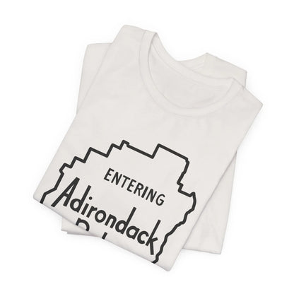 Entering Adirondack Park T-Shirt – Iconic Park Sign Design | Bella+Canvas Tee