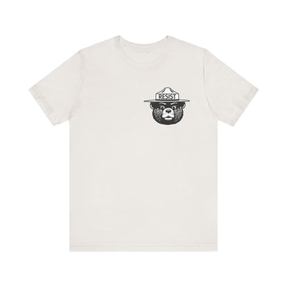 RESIST T-Shirt – Smokey Bear–Inspired Political Statement Tee | Bella+Canvas Tee