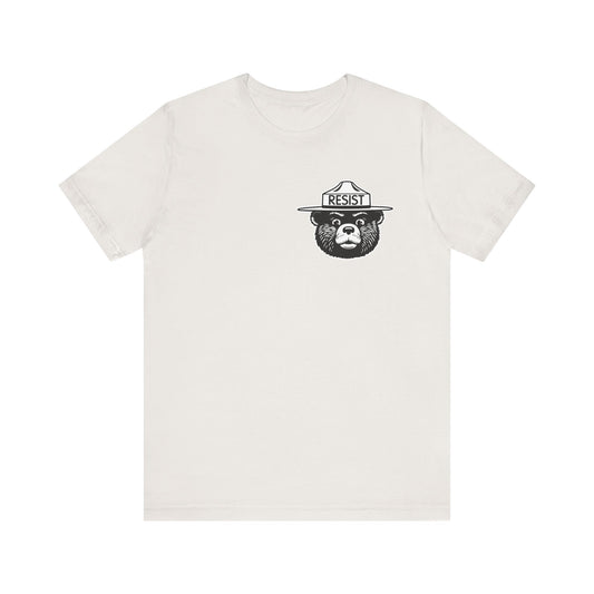 RESIST T-Shirt – Smokey Bear–Inspired Political Statement Tee | Bella+Canvas Tee