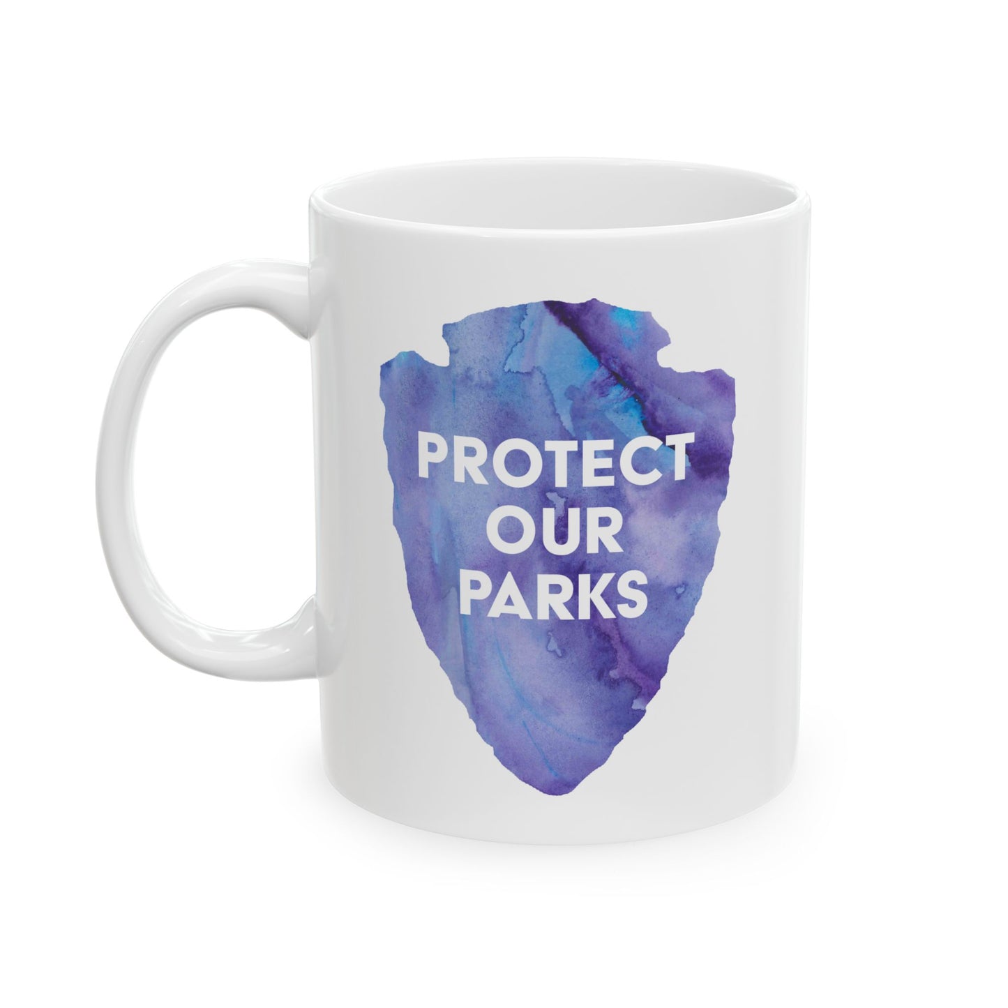 Protect Our Parks Mug – National Parks-Inspired Watercolor Design (11 oz or 15 oz) - Purple Watercolor