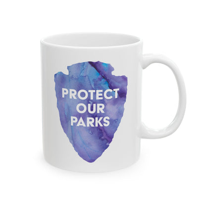 Protect Our Parks Mug – National Parks-Inspired Watercolor Design (11 oz or 15 oz) - Purple Watercolor