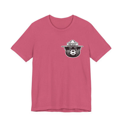 RESIST T-Shirt – Smokey Bear–Inspired Political Statement Tee | Bella+Canvas Tee