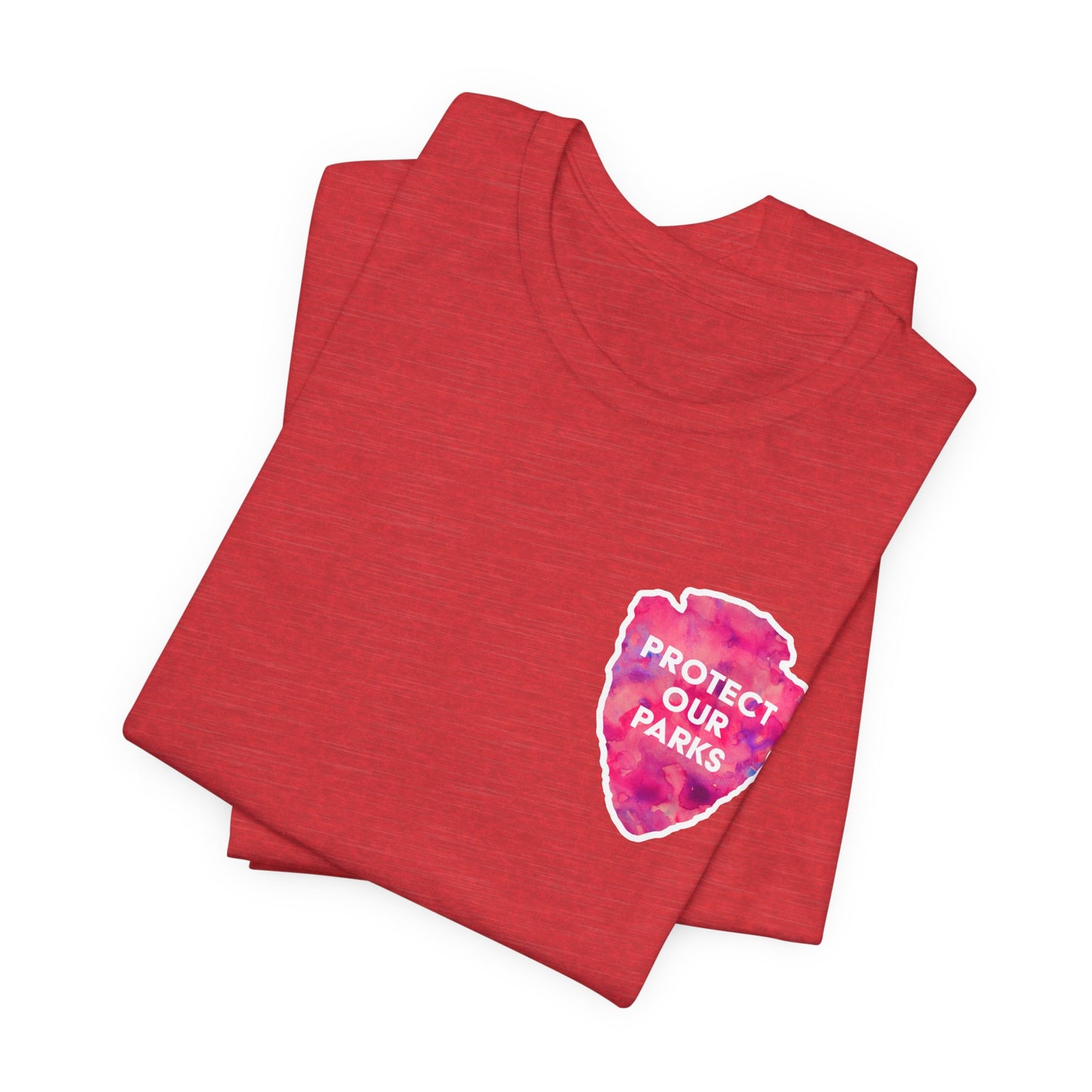 Protect Our Parks T-Shirt – National Parks-Inspired Watercolor Tee - Pink Watercolor| Bella+Canvas
