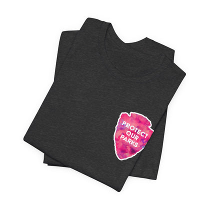 Protect Our Parks T-Shirt – National Parks-Inspired Watercolor Tee - Pink Watercolor| Bella+Canvas