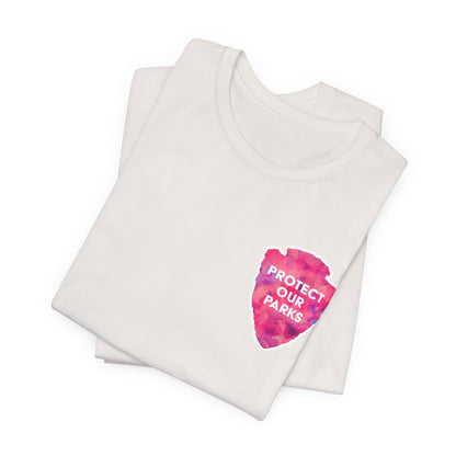 Protect Our Parks T-Shirt – National Parks-Inspired Watercolor Tee - Pink Watercolor| Bella+Canvas