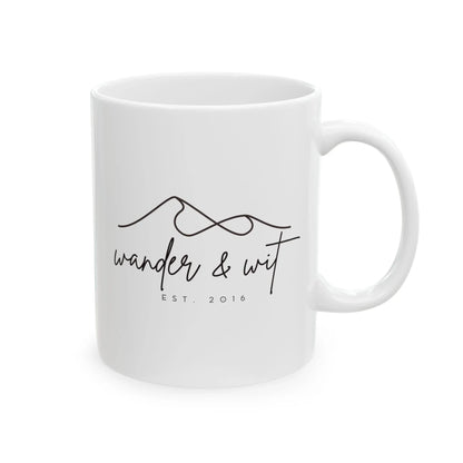 Wander & Wit Mountain Infinity Logo Coffee Mug 11oz 15oz