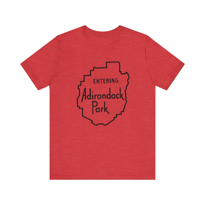 Entering Adirondack Park T-Shirt – Iconic Park Sign Design | Bella+Canvas Tee
