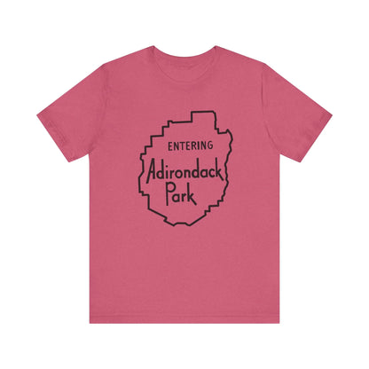 Entering Adirondack Park T-Shirt – Iconic Park Sign Design | Bella+Canvas Tee