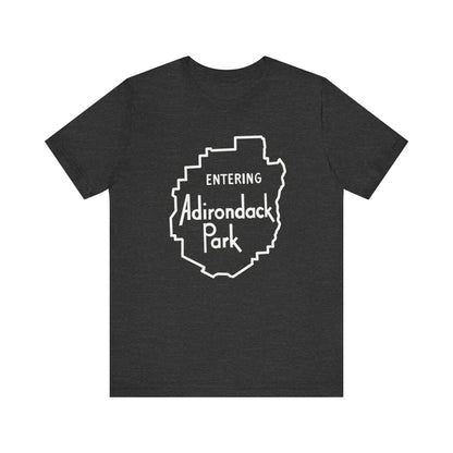Entering Adirondack Park T-Shirt – Iconic Park Sign Design | Bella+Canvas Tee
