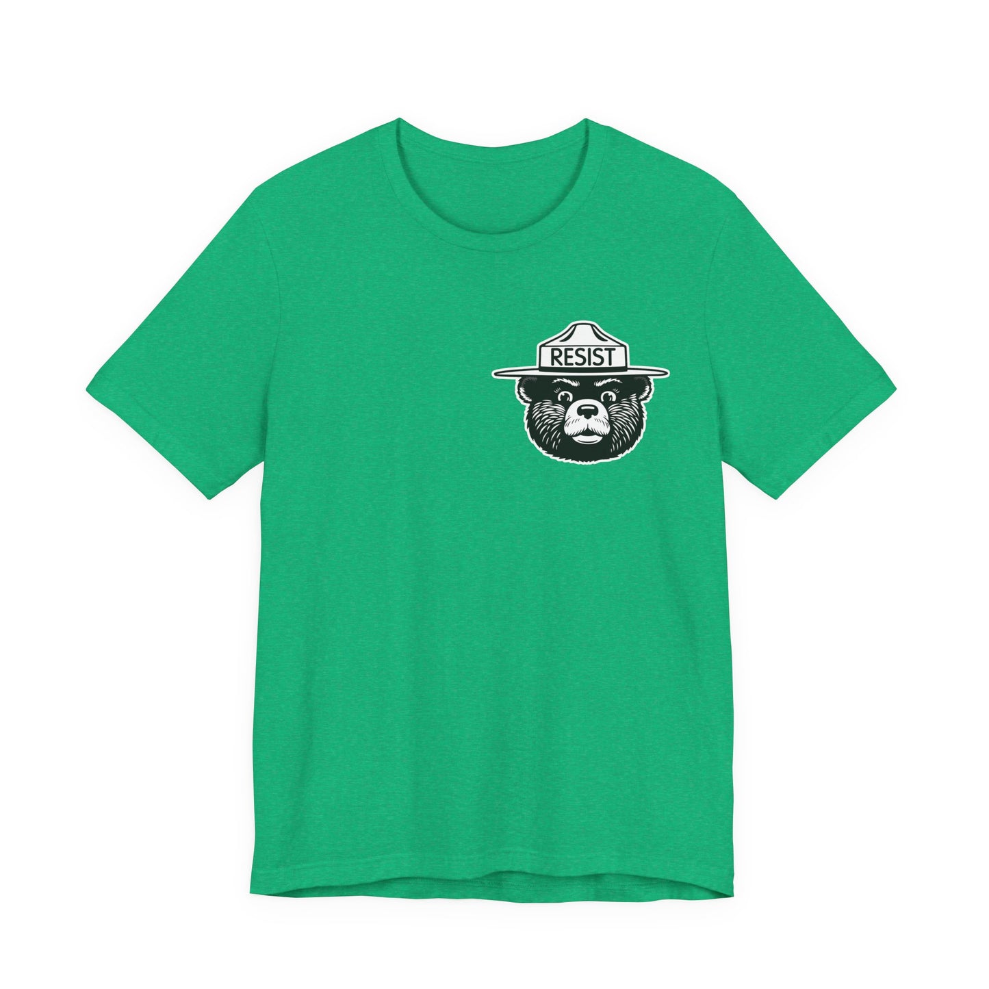 RESIST T-Shirt – Smokey Bear–Inspired Political Statement Tee | Bella+Canvas Tee