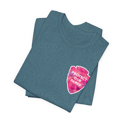 Protect Our Parks T-Shirt – National Parks-Inspired Watercolor Tee - Pink Watercolor| Bella+Canvas